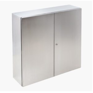 Armario Metálico de Fijación Mural IP66 Inox 304L 1000X1000X300 mm Puerta Doble