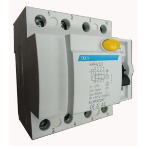 Interruptor Diferencial TECS RCCB 4P 25A 30mA Tipo A