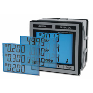 Analizador de Red a Puerta QUBO96-H RS485 Modbus RTU Aux80-260V